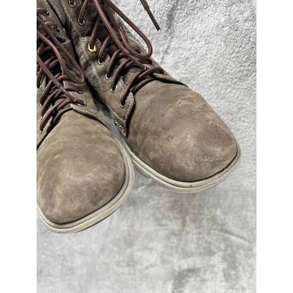 🚨 Timberland Men’s 10.5 Eagle Bay Leather Boots Military Green TB0A1MB4 Hiking - Picture 7 of 11